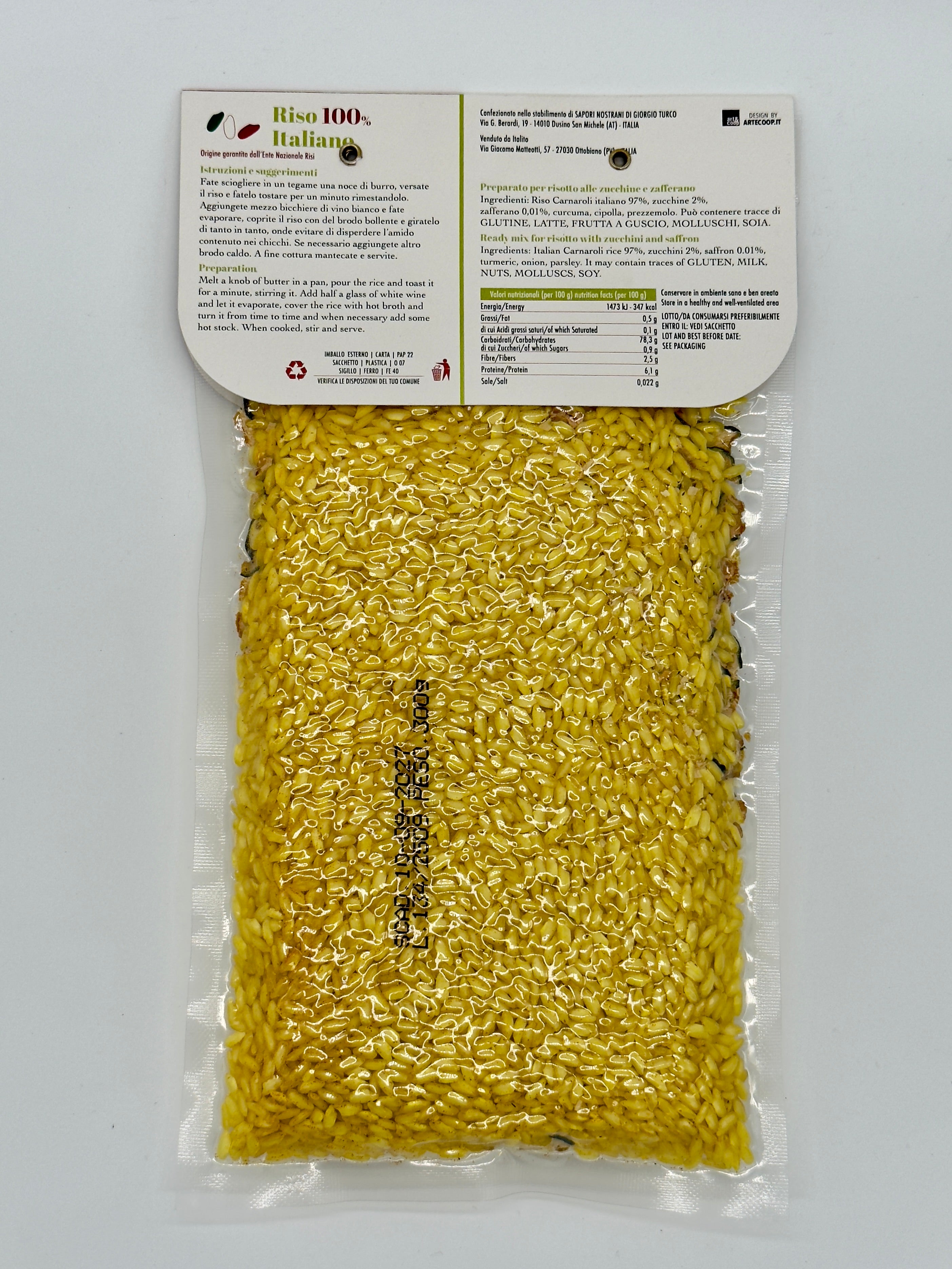 RISOTTO ZUCCHINE E ZAFFERANO